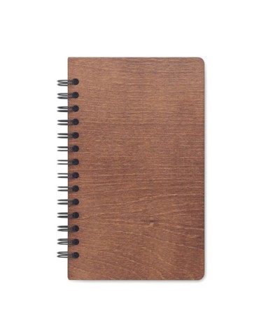 Carnet A5 Éco-responsable Personnalisé - GROWBOOK™ SAVAGE Matières : bois Couleurs : marron goodies personnalisé en stock