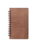 Carnet A5 Éco-responsable Personnalisé - GROWBOOK™ SAVAGE Matières : bois Couleurs : marron goodies personnalisé en stock