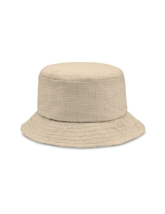 Chapeau bob en paille personnalisé BILGOLA+