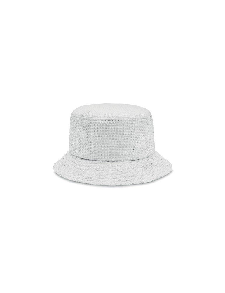 Chapeau bob en paille personnalisé BILGOLA+ personnalisable avec votre logo
