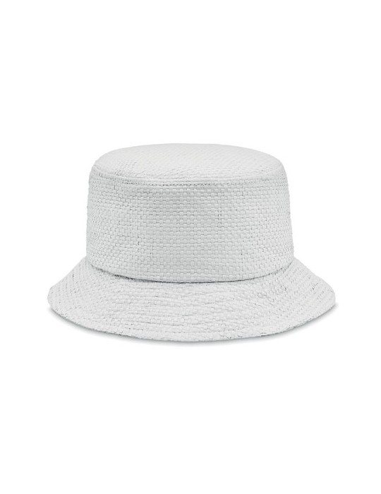 Chapeau bob en paille personnalisé BILGOLA+ personnalisable avec votre logo