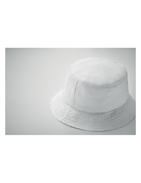 Chapeau bob en paille personnalisé BILGOLA+ impression haute définition