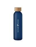 Bouteille en verre dépoli personnalisée 500ml ABE Matières : verre Couleurs : bleu transparent goodies personnalisé en stock