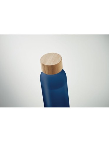 Bouteille en verre dépoli personnalisée 500ml ABE Matières : verre Couleurs : bleu transparent cadeau affaires élégant