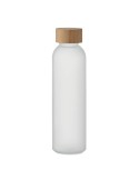 Bouteille en verre dépoli personnalisée 500ml ABE Matières : verre Couleurs : blanc transparent cadeau entreprise pas cher
