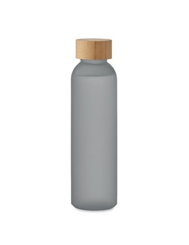 Bouteille en verre dépoli personnalisée 500ml ABE Matières : verre Couleurs : gris transparent impression haute définition