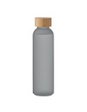 Bouteille en verre dépoli personnalisée 500ml ABE Matières : verre Couleurs : gris transparent impression haute définition
