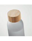 Bouteille en verre dépoli personnalisée 500ml ABE Matières : verre Couleurs : gris transparent objet publicitaire robuste