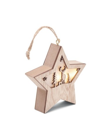 Suspension Étoile Personnalisée en MDF avec LED - STARLIGHT Pas Cher