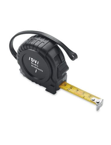Ruban à Mesurer Éco-responsable 3M Personnalisé Pratique Pas Cher - MRTAPE Matières : ABS recyclé Couleurs : noir objet promotio