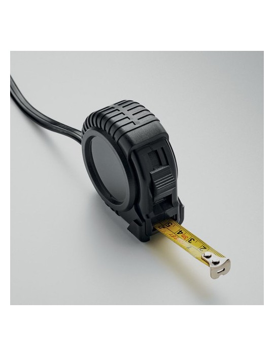 Ruban à Mesurer Éco-responsable 3M Personnalisé Pratique Pas Cher - MRTAPE Matières : ABS recyclé Couleurs : noir cadeau collabo