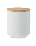 Bougie Végétale Personnalisée 200g - Fraîcheur de Lin Matières : grès Couleurs : blanc personnalisable avec votre logo