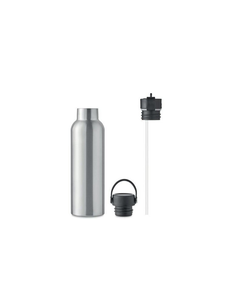 Bouteille Isotherme Éco-responsable Personnalisée 700 ml BOALI Couleurs : argenté mat Matières : acier inoxydable recyclé