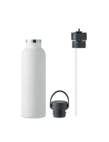 Bouteille Isotherme Éco-responsable Personnalisée 700 ml BOALI Couleurs : blanc Matières : acier inoxydable recyclé marquage las