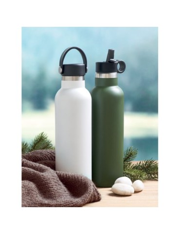 Bouteille Isotherme Éco-responsable Personnalisée 700 ml BOALI Couleurs : blanc Matières : acier inoxydable recyclé cadeau affai
