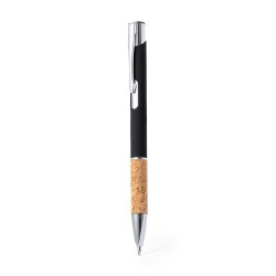 Stylo Écoresponsable Cadeau d'Entreprise Logard Matières : liège Couleurs : noir cadeau entreprise pas cher