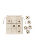 Jeu de morpion en bois personnalisé - Cadeau d'entreprise unique TOPOS Matières : coton Couleurs : beige