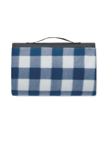 Couverture Polaire Éco-responsable 150 gr - CALY Matières : PET recyclé Couleurs : bleu marquage laser ultra précis
