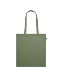 Sac Shopping Éco-responsable en Coton Organique Personnalisé ONEL Matières : coton Couleurs : vert impression logo haute qualité
