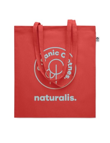 Sac Shopping Éco-responsable en Coton Organique Personnalisé ONEL Matières : coton Couleurs : rouge cadeau client original