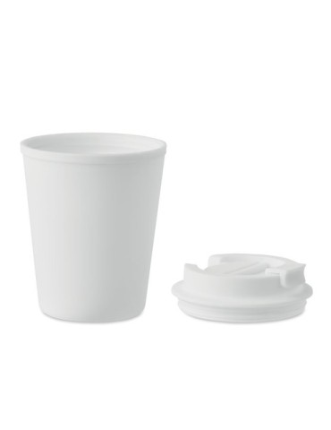 Gobelet Publicitaire Incassable en PP 300 ml TRIDUS Matières : polypropylène (PP) Couleurs : blanc goodies publicitaire durable