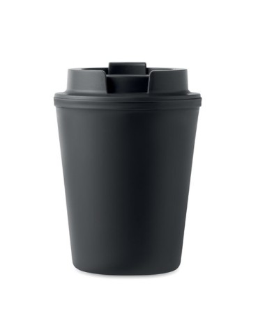 Gobelet Publicitaire Incassable en PP 300 ml TRIDUS Matières : polypropylène (PP) Couleurs : noir goodies personnalisé en stock