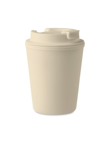 Gobelet Publicitaire Incassable en PP 300 ml TRIDUS Matières : polypropylène (PP) Couleurs : beige marquage laser ultra précis