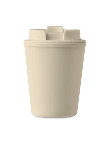 Gobelet Publicitaire Incassable en PP 300 ml TRIDUS Matières : polypropylène (PP) Couleurs : beige impression logo haute qualité