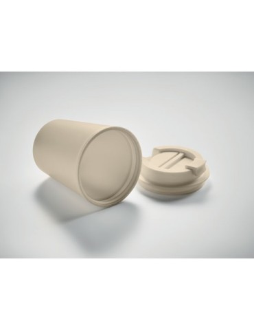 Gobelet Publicitaire Incassable en PP 300 ml TRIDUS Matières : polypropylène (PP) Couleurs : beige marquage laser ultra précis