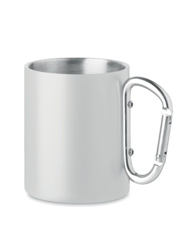 Tasse en métal double paroi personnalisée  - TRUMBA Matières : acier inoxydable Couleurs : blanc