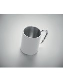 Tasse en métal double paroi personnalisée  - TRUMBA Matières : acier inoxydable Couleurs : blanc personnalisation rapide en Fran