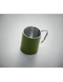 Tasse en métal double paroi personnalisée  - TRUMBA Matières : acier inoxydable Couleurs : vert foncé goodies entreprise design