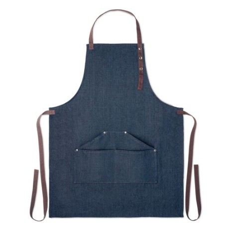Tablier en denim  240 gr/m² - DENIPUR Matières : coton Couleurs : bleu personnalisable avec votre logo
