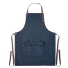 Tablier en denim  240 gr/m² - DENIPUR Matières : coton Couleurs : bleu personnalisable avec votre logo