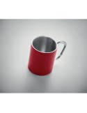 Tasse en métal double paroi personnalisée  - TRUMBA Matières : acier inoxydable Couleurs : rouge livraison express 24h 48h