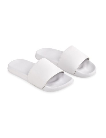 Claquettes antidérapantes taille 3 personnalisées - KOLAM Matières : EVA Couleurs : blanc cadeau entreprise pas cher