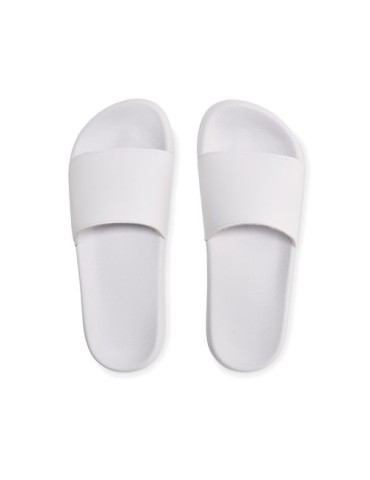 Claquettes antidérapantes taille 3 personnalisées - KOLAM Matières : EVA Couleurs : blanc impression haute définition