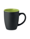 Tasse en céramique bicolore 290 personnalisée et  - LIM Matières : grès Couleurs : vert citron cadeau entreprise pas cher