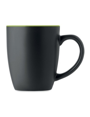 Tasse en céramique bicolore 290 personnalisée et  - LIM Matières : grès Couleurs : vert citron personnalisation rapide en France