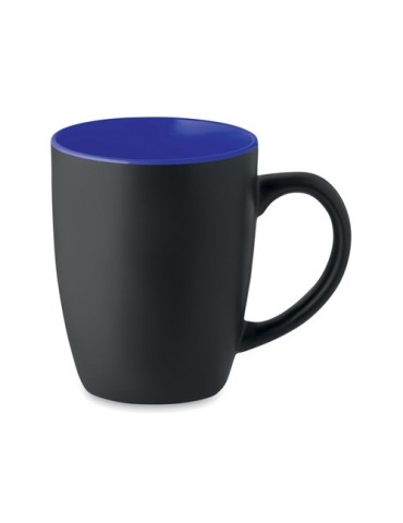 Tasse en céramique bicolore 290 personnalisée et  - LIM Matières : grès Couleurs : bleu royal impression haute définition