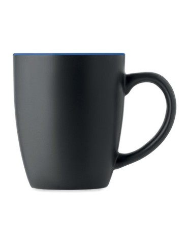 Tasse en céramique bicolore 290 personnalisée et  - LIM Matières : grès Couleurs : bleu royal accessoire événementiel unique