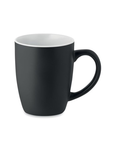 Tasse en céramique bicolore 290 personnalisée et  - LIM Matières : grès Couleurs : blanc marquage laser ultra précis