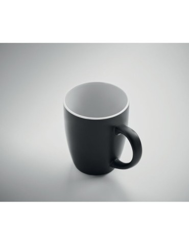 Tasse en céramique bicolore 290 personnalisée et  - LIM Matières : grès Couleurs : blanc goodies personnalisé en stock