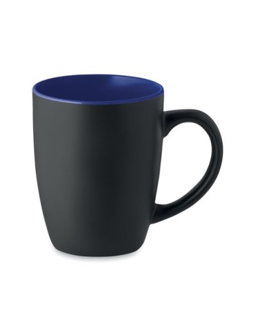 Tasse en céramique bicolore 290 personnalisée et  - LIM Matières : grès Couleurs : bleu marine goodies publicitaire événementiel