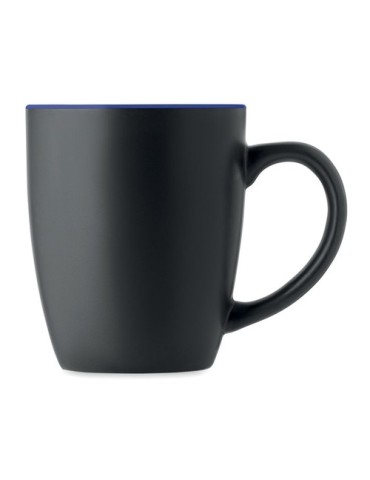 Tasse en céramique bicolore 290 personnalisée et  - LIM Matières : grès Couleurs : bleu marine objet promotionnel éco-responsabl