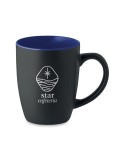 Tasse en céramique bicolore 290 personnalisée et  - LIM Matières : grès Couleurs : bleu marine cadeau client original