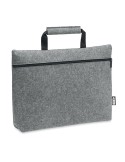 Sac ordinateur  en feutre RPET - TAPLA Matières : PET recyclé Couleurs : gris personnalisable avec votre logo