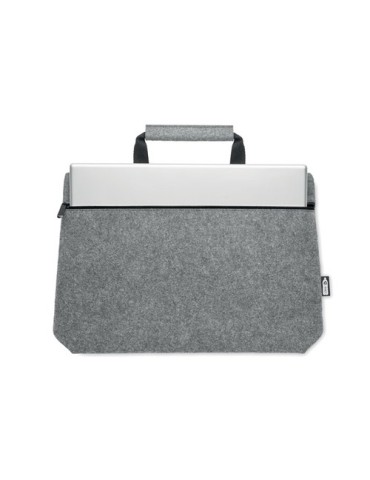 Sac ordinateur  en feutre RPET - TAPLA Matières : PET recyclé Couleurs : gris objet promotionnel éco-responsable