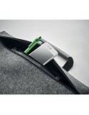 Sac ordinateur  en feutre RPET - TAPLA Matières : PET recyclé Couleurs : gris goodies entreprise design