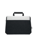 Sac ordinateur  en feutre RPET - TAPLA Matières : PET recyclé Couleurs : noir cadeau collaborateur premium